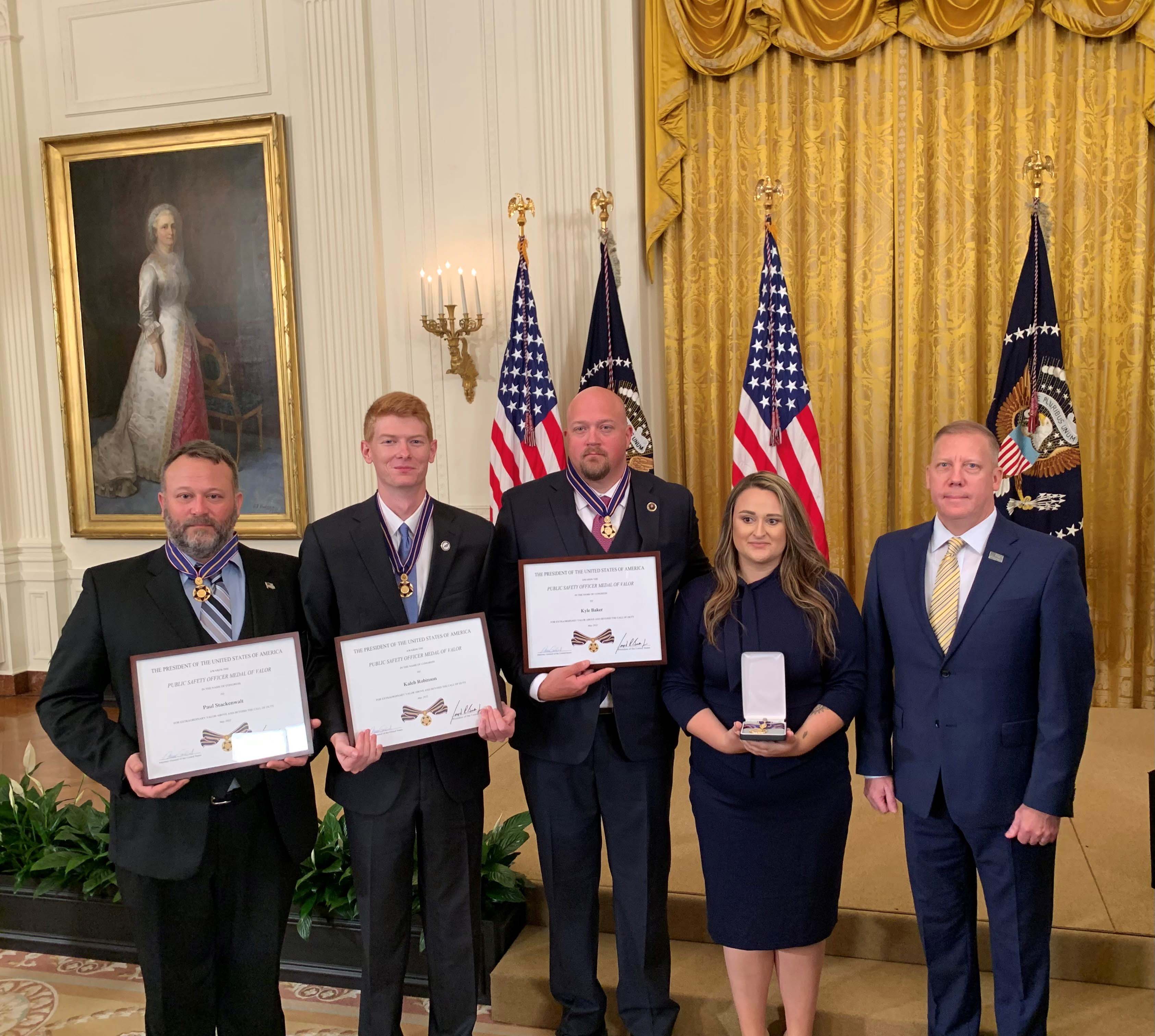 Concord PD Officers, Haylee Shuping, Chief Gacek at Medal of Valor Ceremony Concord PD Officers, Haylee Shuping, Chief Gacek at Medal of Valor Ceremony